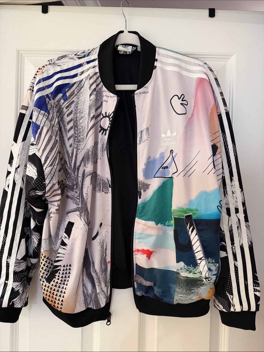 adidas Women's Multicolor Graphic Bomber Jacket